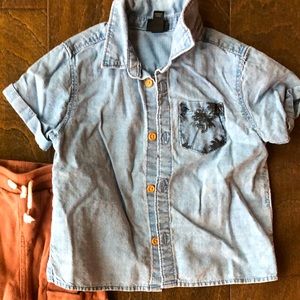 Denim Summer Shirt - 18 months - 2 years